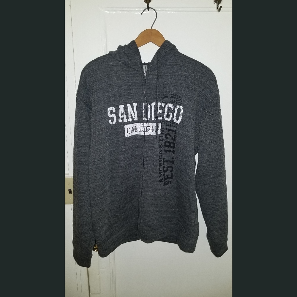 Grey hoody, Unisex, Zip Up Jacket